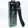 Masajeador 2 en 1 Clítoris y Cuerpo - Silicona Suave - Color Negro Intenso
