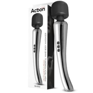 Silvery Wand Masajeador Clítoris y Cuerpo - High-Tech Inalámbrico USB - Potente Silicona Cromada