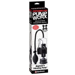 Pump Worx Succionador Vibrador para Principiantes | Negro | Ondas de Presión y Vibración Suave | Ideal para Iniciarse