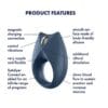 Satisfyer Royal One - Anillo Vibrador para Pene con Control por App - Color Azul