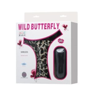Wild Butterfly Braguita Vibradora con Bala y Control Remoto Inalámbrico - Lencería Estimulante
