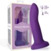 Dildo Cambia de Color Púrpura a Rosa - 14 cm Talla S - Silicona Suave - Experiencia Visual Única