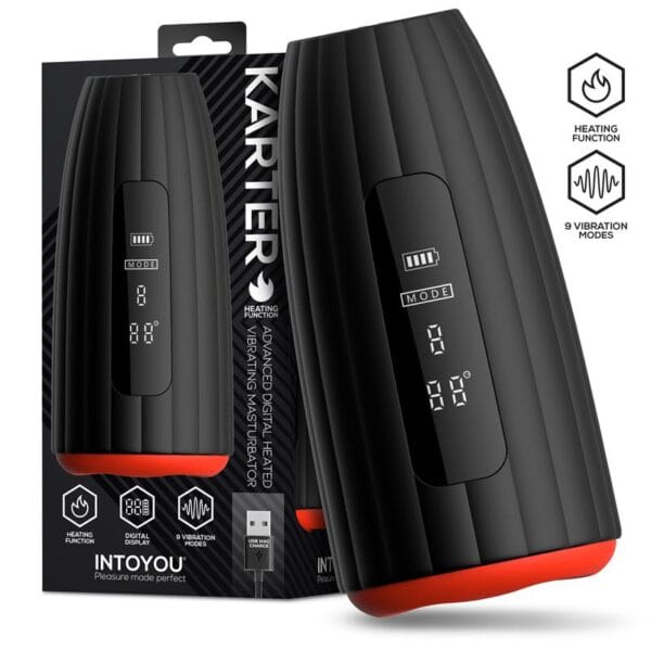 Masturbador Avanzado con Vibración, Calor y Pantalla Digital | Tecnología de Placer Personalizado