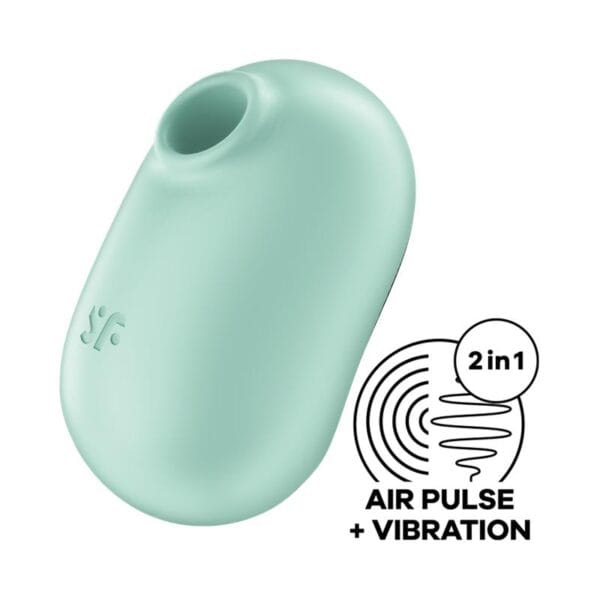 Satisfyer Pro To Go 2 - Succionador de Clítoris Portátil - Tecnología Onda de Presión - Color Menta