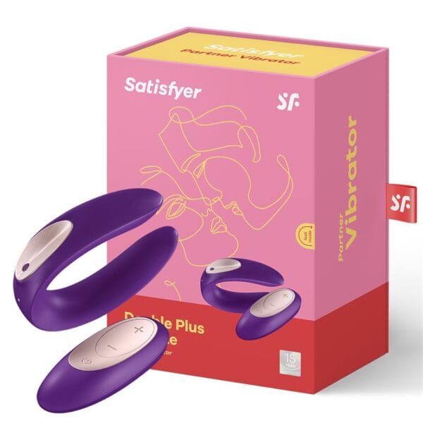 Satisfyer Plus - Succionador de Clítoris con Control Remoto - Tecnología Onda de Presión - Color Púrpura