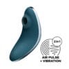 Satisfyer Vulva Lover 1 - Succionador de Clítoris con Vibración - Tecnología de Onda de Presión - Color Azul