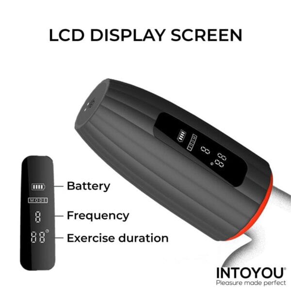 Masturbador Avanzado con Vibración, Calor y Pantalla Digital | Tecnología de Placer Personalizado