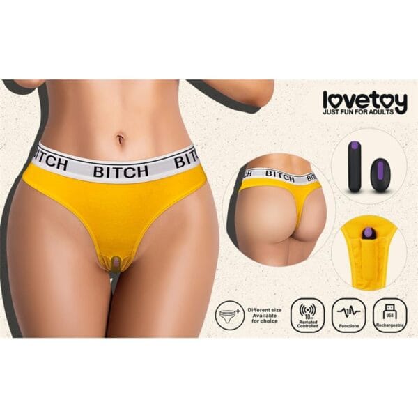 Braguita Abierta con Bala Vibradora y Control Remoto - Talla M - Lencería Erótica con Estimulación Discreta
