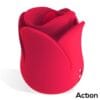 Meryl Estimulador Vibrador con Lengua - 2 Motores Potentes - Diseño de Rosa - Placer Intenso