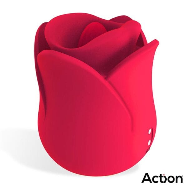 Meryl Estimulador Vibrador con Lengua - 2 Motores Potentes - Diseño de Rosa - Placer Intenso