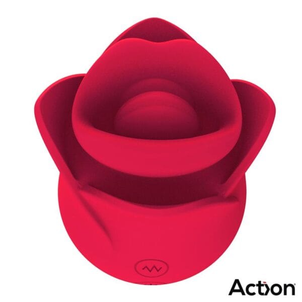Meryl Estimulador Vibrador con Lengua - 2 Motores Potentes - Diseño de Rosa - Placer Intenso