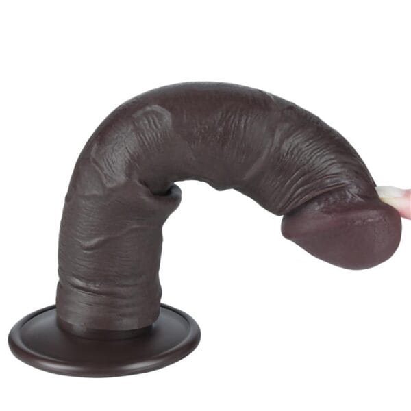 LOVETOY Dildo Dual Layer Piel Delizante 8"