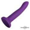 Dildo Cambia de Color Púrpura a Rosa - 14 cm Talla S - Silicona Suave - Experiencia Visual Única