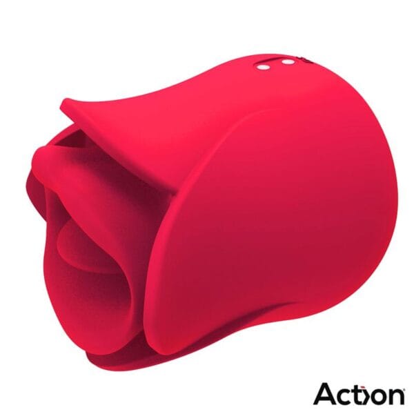 Meryl Estimulador Vibrador con Lengua - 2 Motores Potentes - Diseño de Rosa - Placer Intenso