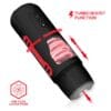 Pyro Masturbador Advanced con Thrusting, Rotación y Gemidos | Estimulación Total y Placer Ininterrumpido