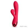 Turna Vibrador Clítoris y Punto G - Recargable USB - Múltiples Modos - Color Rojo