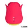 Meryl Estimulador Vibrador con Lengua - 2 Motores Potentes - Diseño de Rosa - Placer Intenso