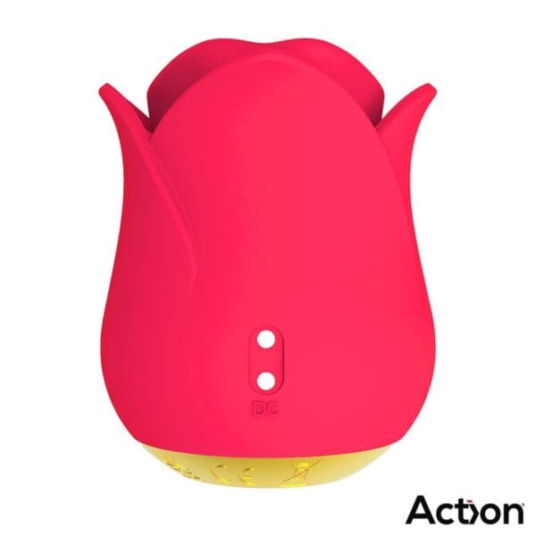 Meryl Estimulador Vibrador con Lengua - 2 Motores Potentes - Diseño de Rosa - Placer Intenso