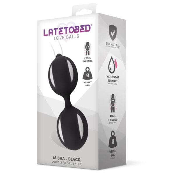 Misha – Bolas Kegel Dobles con Peso Interno | Ejercita el Suelo Pélvico y Aumenta el Placer Íntimo