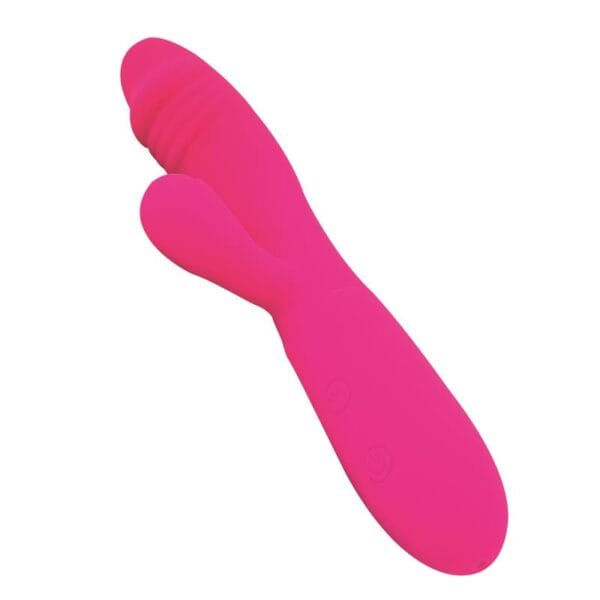 Candy Vibrador con Conejito Punto G USB de Silicona Fucsia | Estimulación Dual y Placer Dirigido