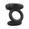 TARDENOCHE Denver Anillo Doble con Bala Vibradora USB Silicona Negro