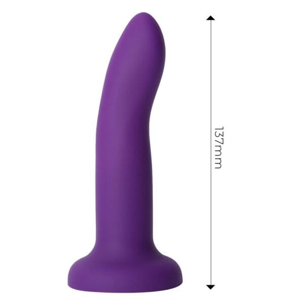 Dildo Cambia de Color Púrpura a Rosa - 14 cm Talla S - Silicona Suave - Experiencia Visual Única