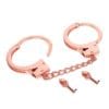 Esposas Oro Rosa con Llaves Calavera | BDSM Elegantes y Seguras | Diseño Único | Juego Erótico para Adultos