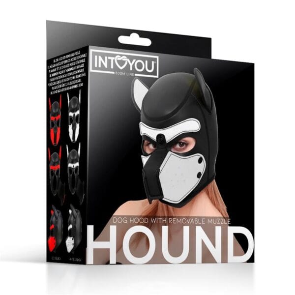 Máscara de perro neopreno con hocico extraíble – Talla única