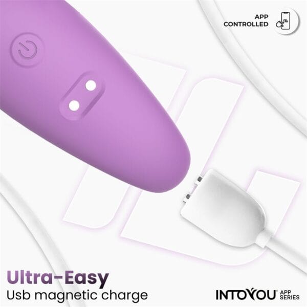 Juguete Sexual para Parejas Flexible con Control por App - Silicona Suave Color Lavanda