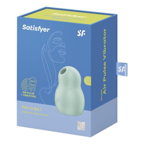 Satisfyer Pro To Go 1 – Estimulador de Clítoris con Succión | Edición Menta Portátil y Discreta