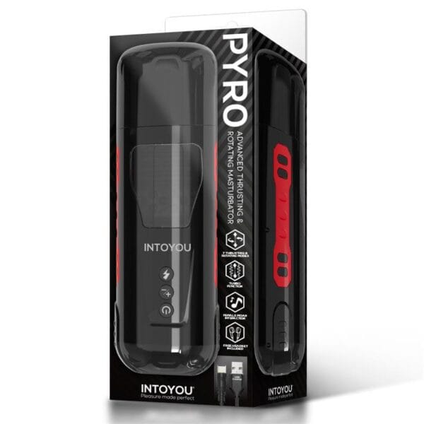 Pyro Masturbador Advanced con Thrusting, Rotación y Gemidos | Estimulación Total y Placer Ininterrumpido
